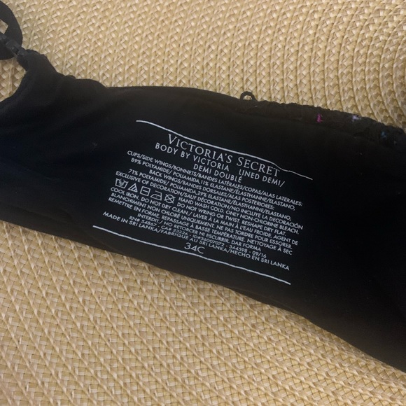 Victoria Secret Body By Victoria Cosmic Lined Demi Cup Bra 34C - Picture 5 of 6